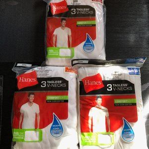 Hanes Men's ComfortSoft Tagless V-Neck in White